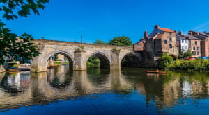 bridge, river, durham